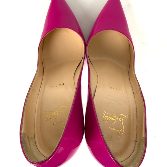 Christian Louboutin So Kate 120mm Indian Rose Pink Patent Leather Pumps 38 - Picture 8 of 11